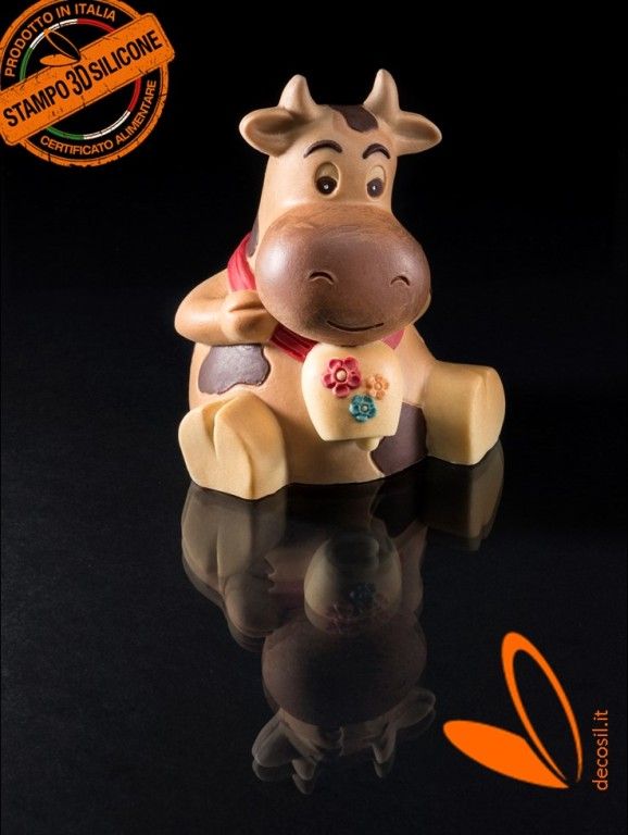 Cow Mirca Chocolate Easter Bell LINEGUSCIO Mould