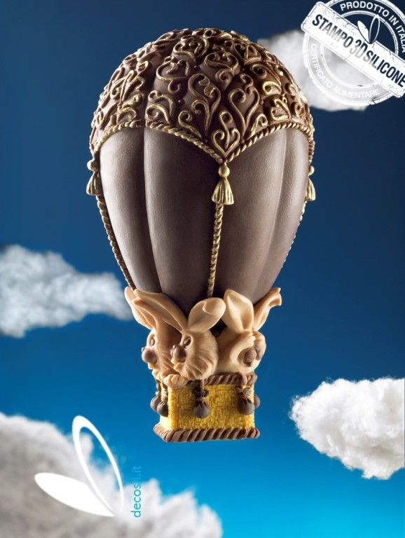 Hot-air balloon Chocolate Easter Egg LINEAGUSCIO Mould
