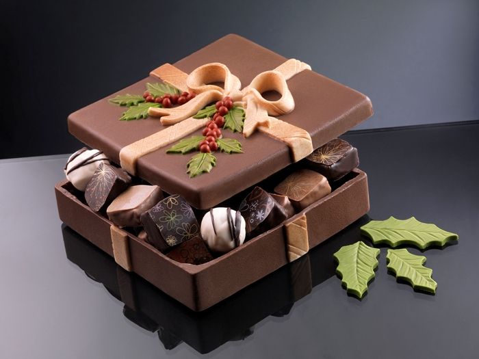Square Box Christmas chocolate mould