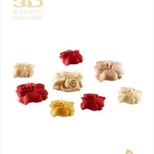 Large and small lying rose-shaped mould