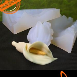 Calla flower-shaped 3D silicone mould
