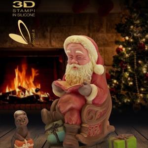 Santa Claus in Rocking Chair Bell Mould
