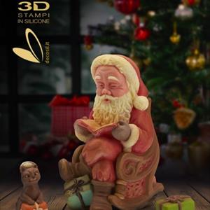 Santa Claus in Rocking Chair Bell Mould