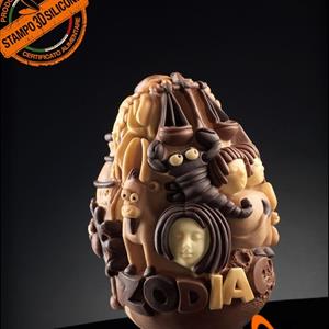 Zodiac Chocolate Easter Egg LINEAGUSCIO Mould