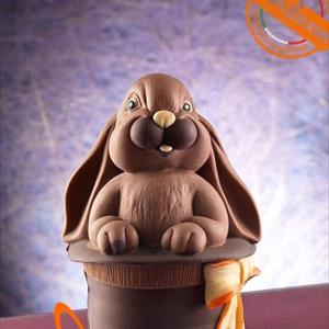 Bunny in the Magic Hat Chocolate Easter Egg LINEAGUSCIO Mould