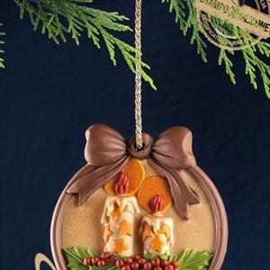 Christmas Candles Ornament silicone mould