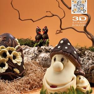 Mushrooms Chocolate Easter Bell LINEAGUSCIO Mould