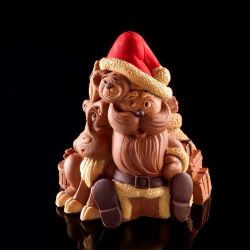 Santa Claus chocolate moulds. Silicone moulds made in Italy