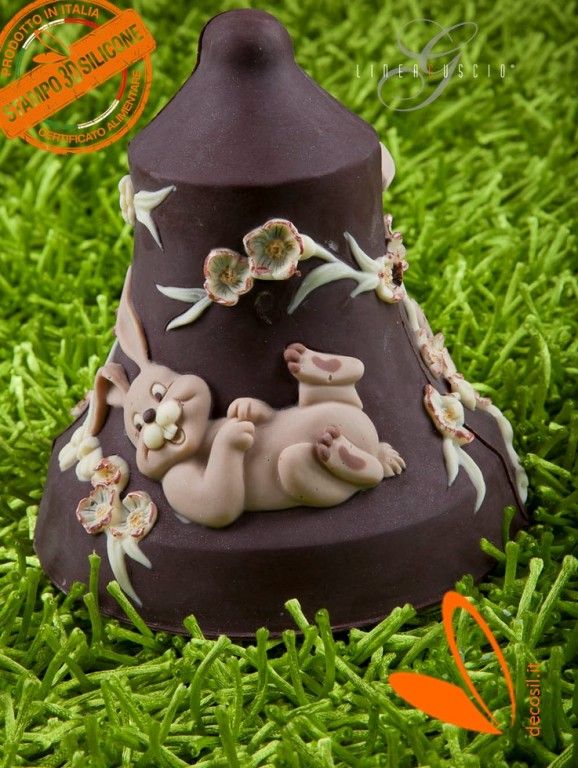 Bunny Chocolate Easter Bell LINEAGUSCIO Mould