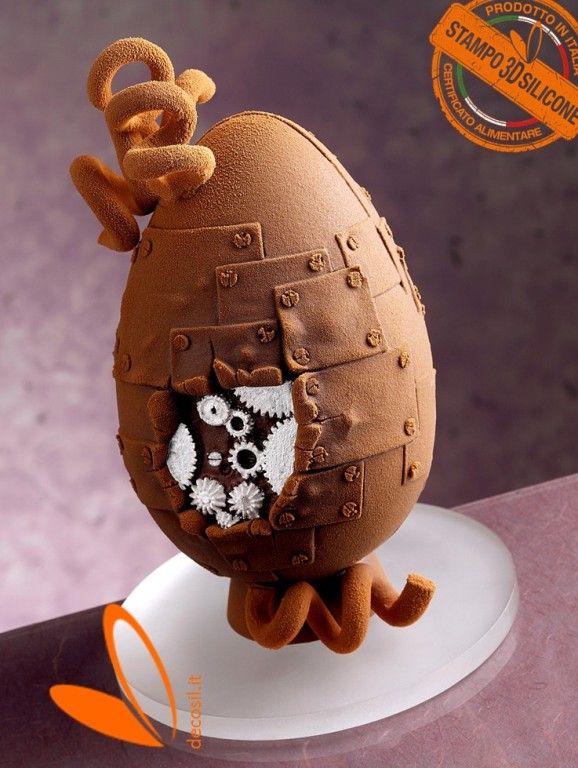Mechanical Chocolate Easter Egg LINEAGUSCIO Mould