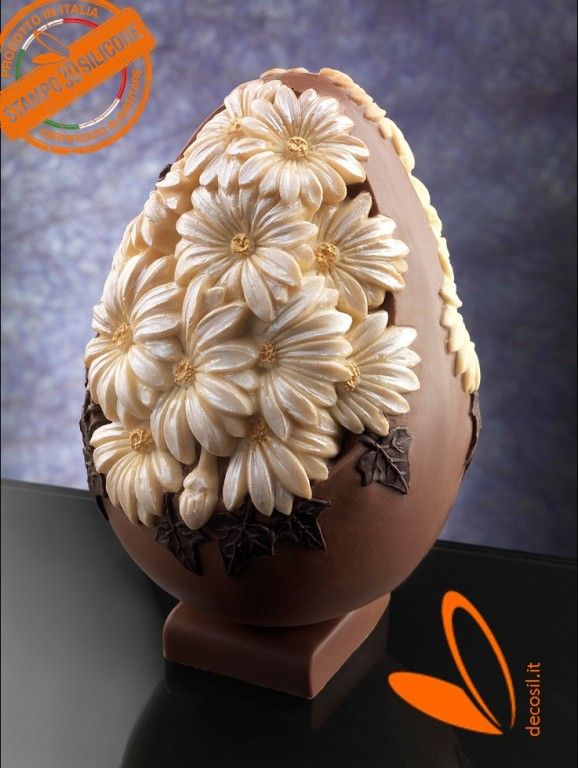Daisies Chocolate Easter Egg LINEAGUSCIO Mould