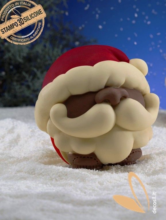 Santa Claus Chocolate Ball LINEAGUSCIO Mould