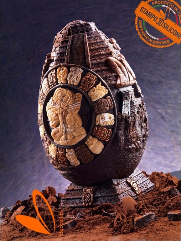 Maya Big Chocolate Easter Egg LINEAGUSCIO Mould