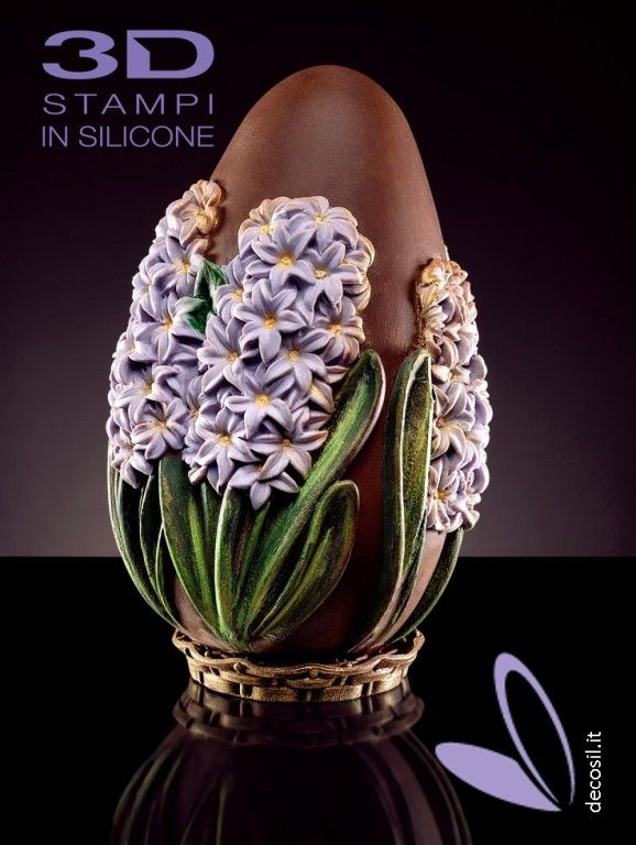 Hyacinth Chocolate Big Easter Egg  LINEAGUSCIO mould