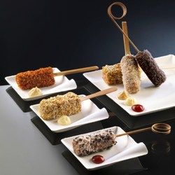 decoStick finger food Salt, decoStick to stick tartare marinated meat or fish, raw snacks on a stick ideal for buffet service