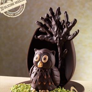 Owl mould Dotto - owl chocolate mould