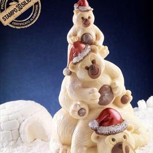 Bears Family Chocolate Christmas Tree LINEAGUSCIO Mould