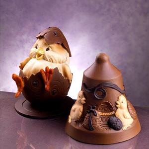 Chicks Chocolate Easter Bell LINEAGUSCIO Mould