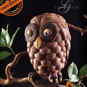 Owl Chocolate Easter Egg LINEAGUSCIO Mould