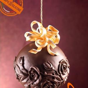 Roses Chocolate Christmas Ball LINEAGUSCIO Mould