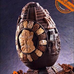 Maya Big Chocolate Easter Egg LINEAGUSCIO Mould