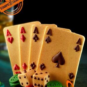 3D Aces Poker mould