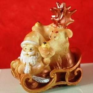 Reindeer and Sleigh with Santa Claus mould