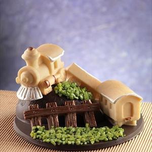 Steam Train with wagons mould  - cake topper
